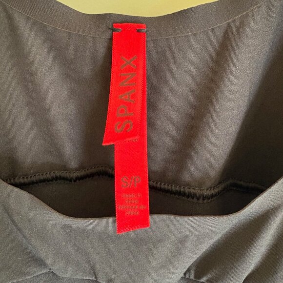 NWT Spanx Shape My Day Open Bust Mid Thigh Bodysuit Shapewear Black Size Small - Picture 7 of 9